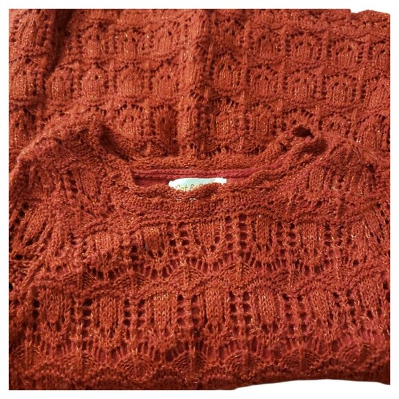 CT2122 Cat & Jack Red Holiday Girls Sweater Dress 2T - Picture 6 of 9